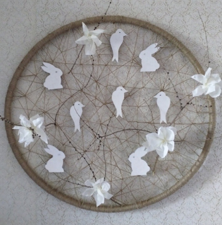 Цветы и кролики их фоамирана. 