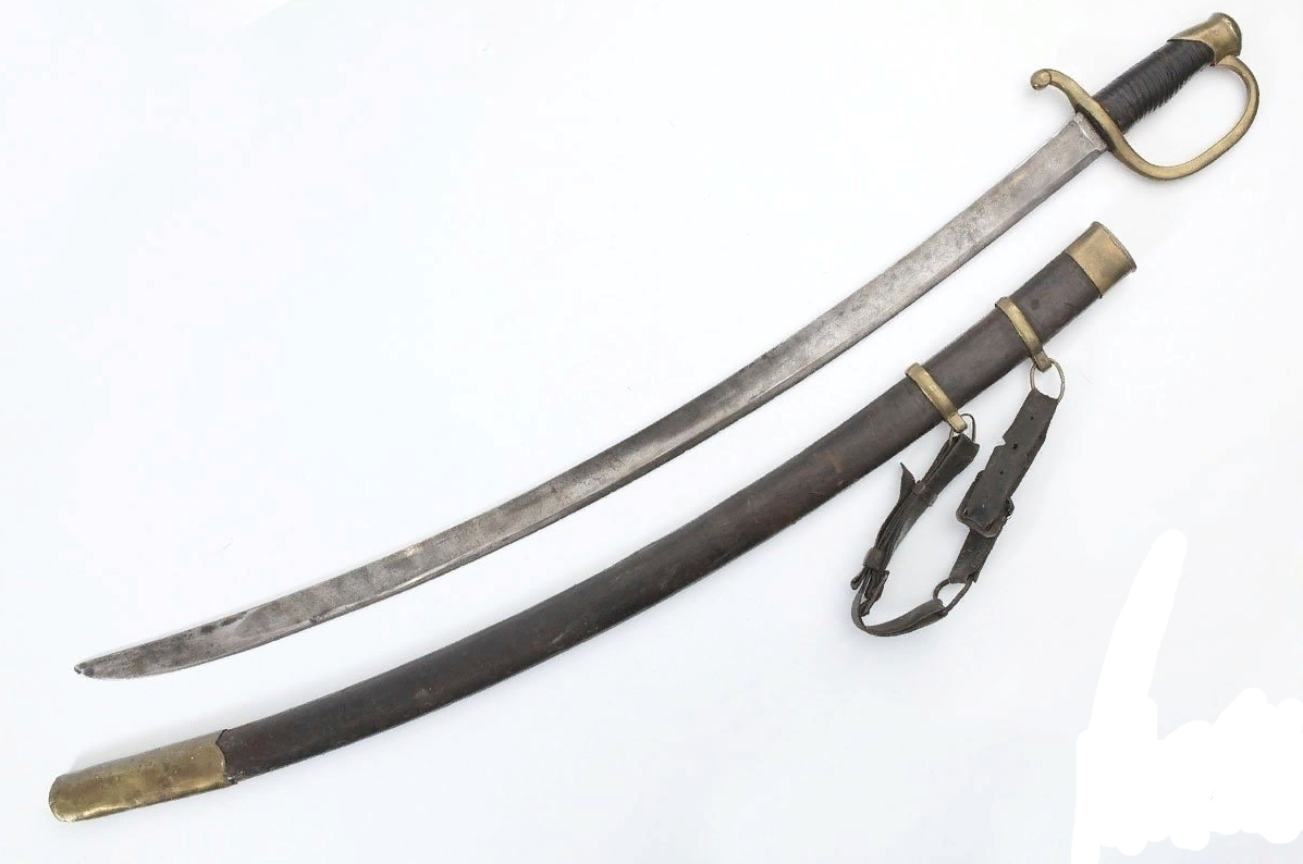 Русская солдатская драгунская сабля образца 1841 года, стоявшая тогда на вооружении