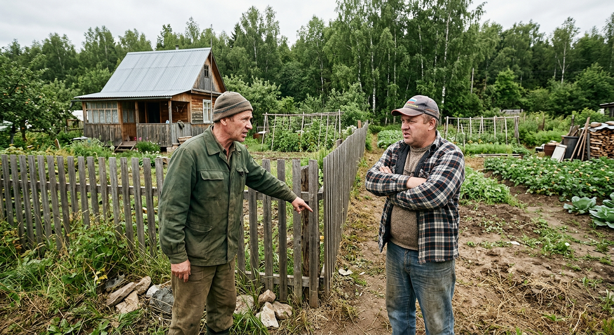 Спор соседей у дачного забора из-за разногласий в границах участка