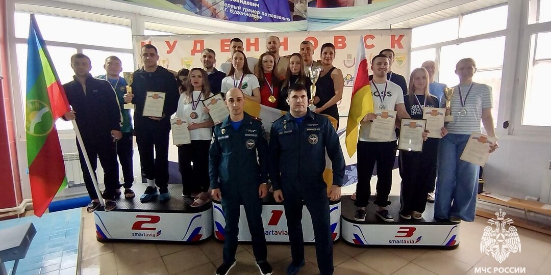 Пловцы Главного управления МЧС России по РСО-Алания в числе призеров соревнований по плаванию