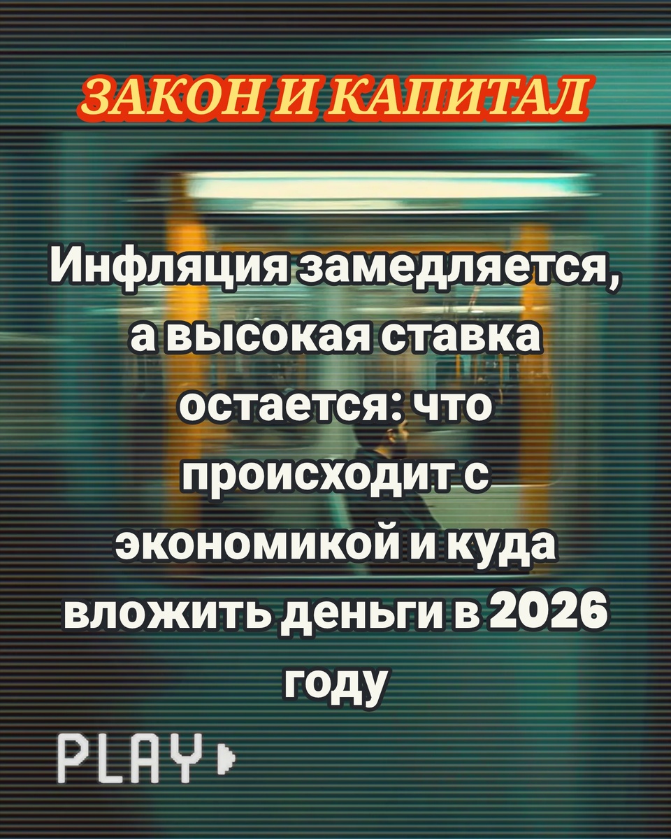 Инфляция замедляется, а высокая ставка остается: что происходит с экономикой и куда вложить деньги в 2026 году. ЗАКОН И КАПИТАЛ 

