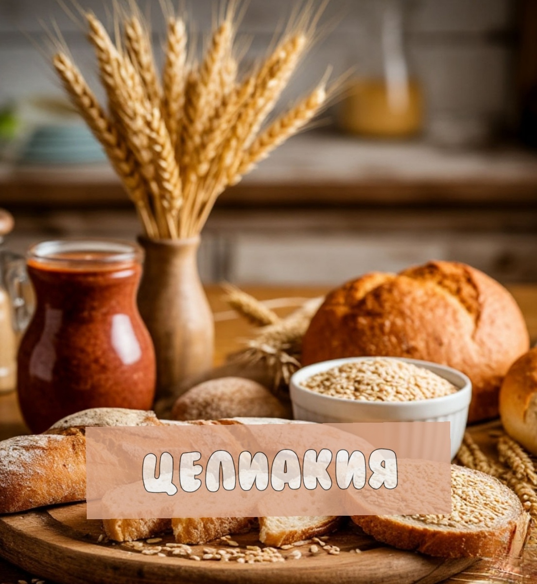 ИИ фото, создано мной в тему по целиакии. Даже ИИ знает, что это. А вы? 