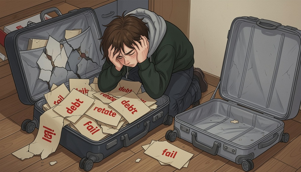 Студент в панике