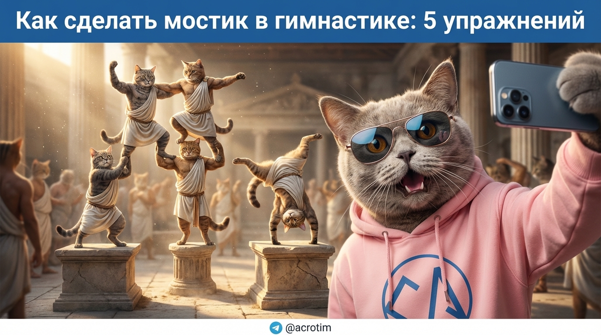    Подводящие упражнения для безопасного выполнения гимнастического мостика Тренер