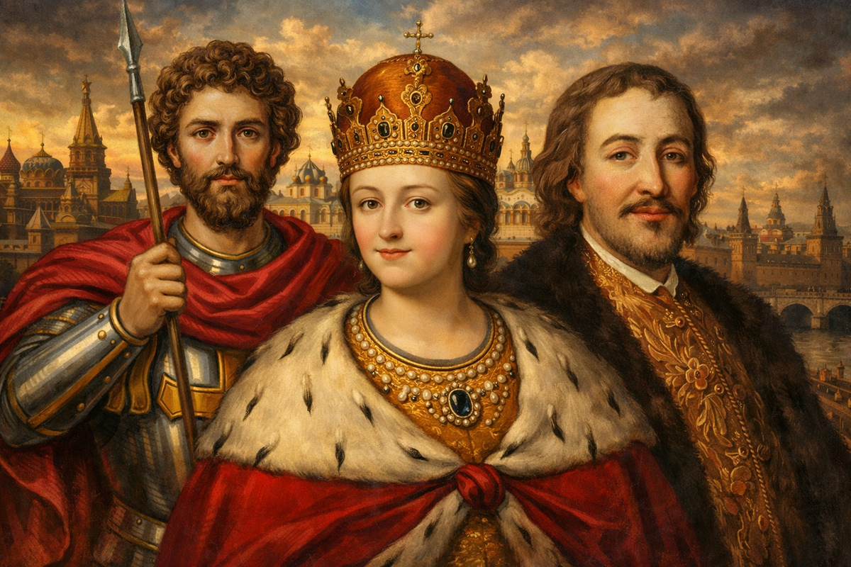 Коллаж на основе исторических портретов