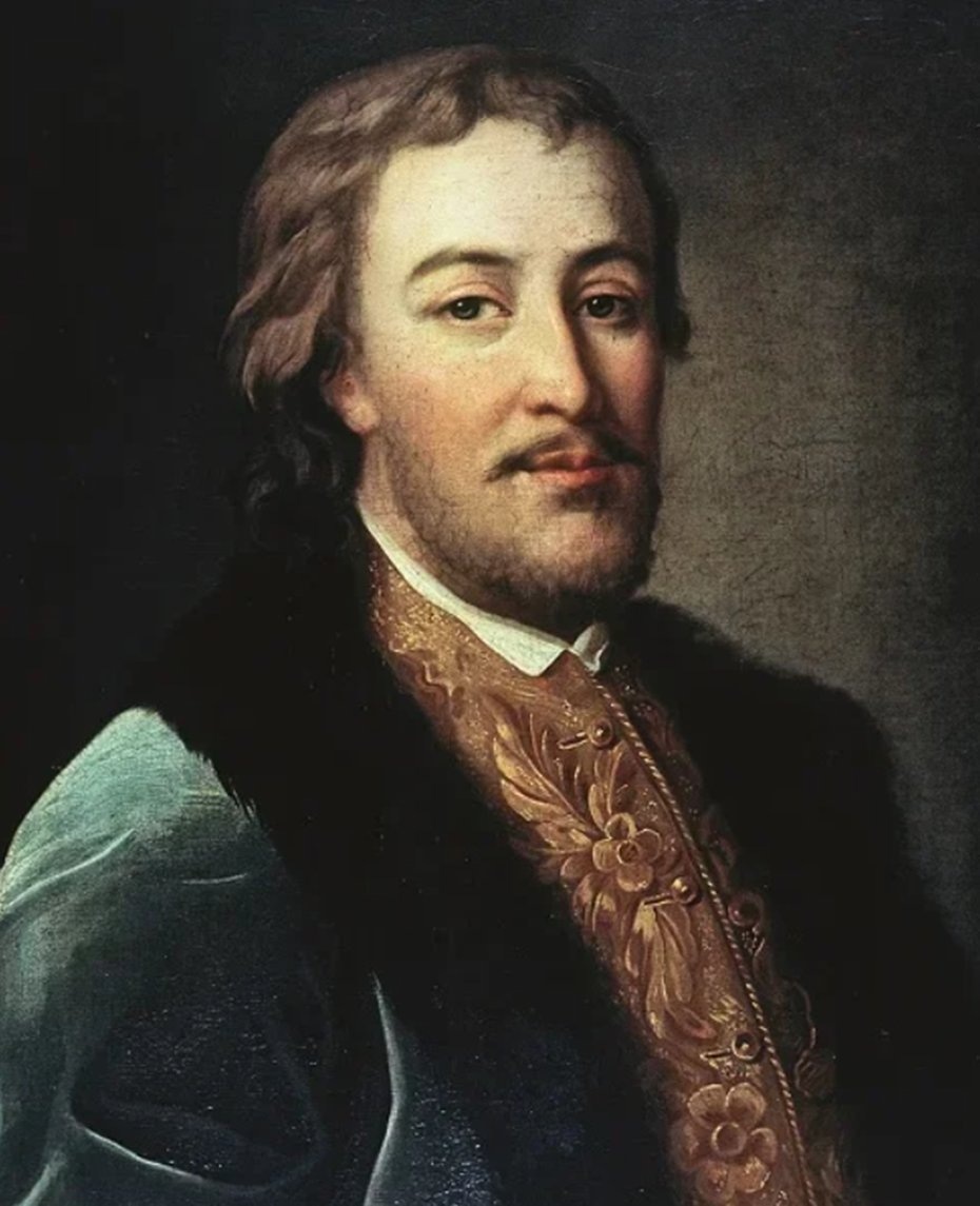 Портрет князя Василия Васильевича Голицына. Неизвестный художник. Государственный Эрмитаж