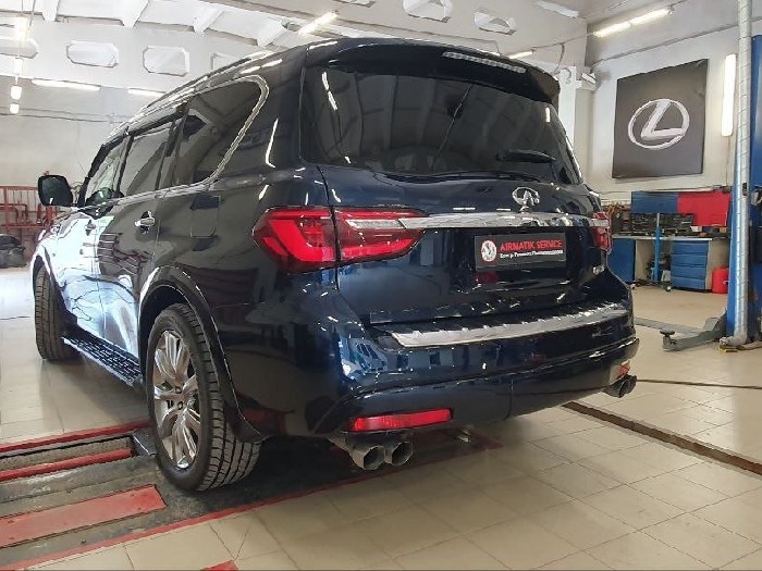 Проверка амортизаторов Infiniti QX80 на вибро стенде. Компьютерная диагностика