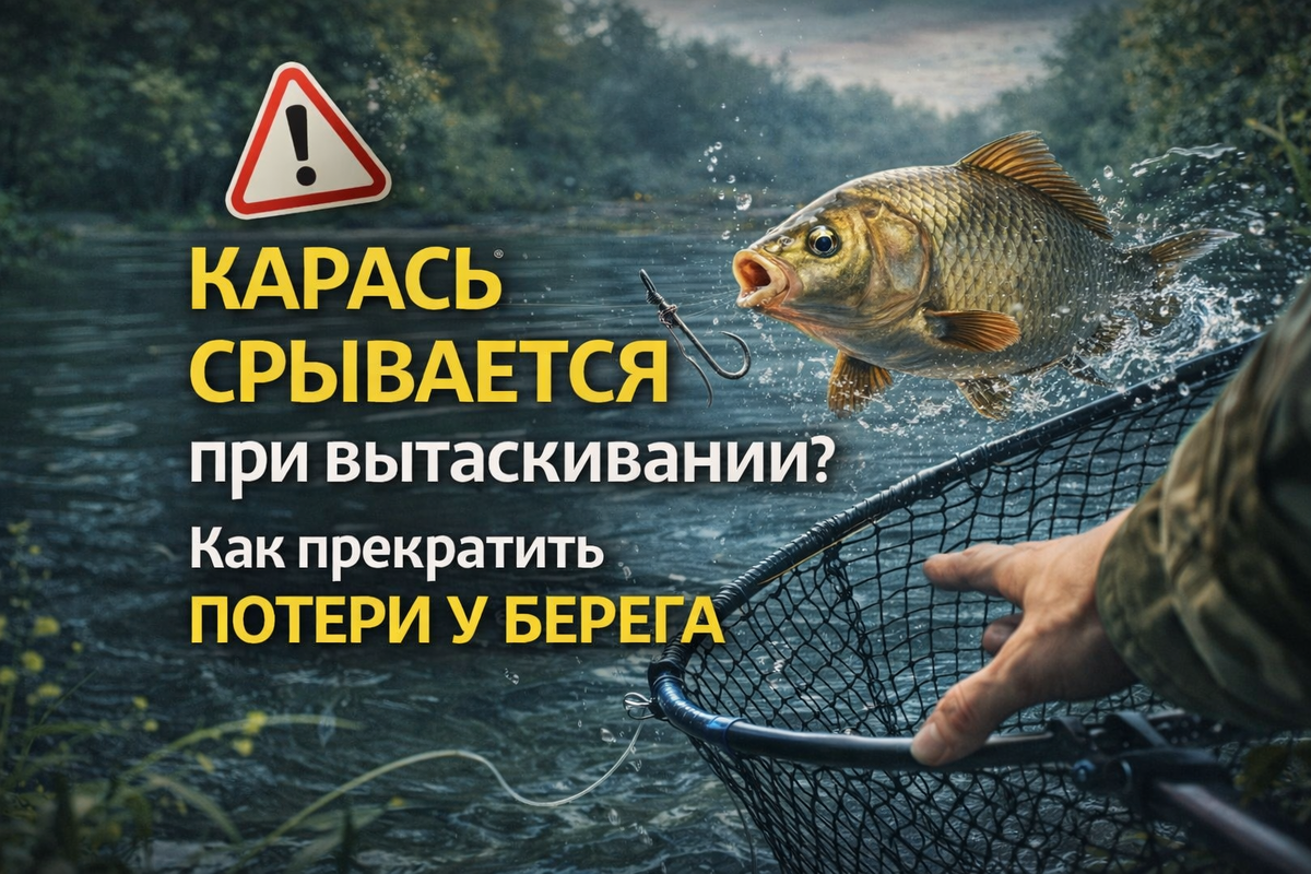 Почему карась срывается при вываживании. Фидерная рыбалка с Кузьмичом
