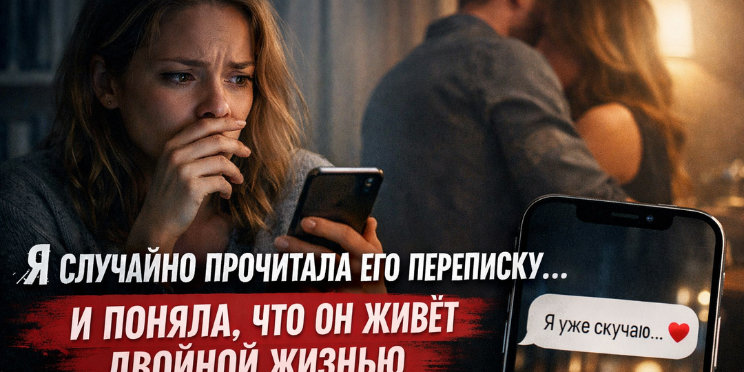 Я случайно прочитала его переписку… и поняла, что он живёт двойной жизнью