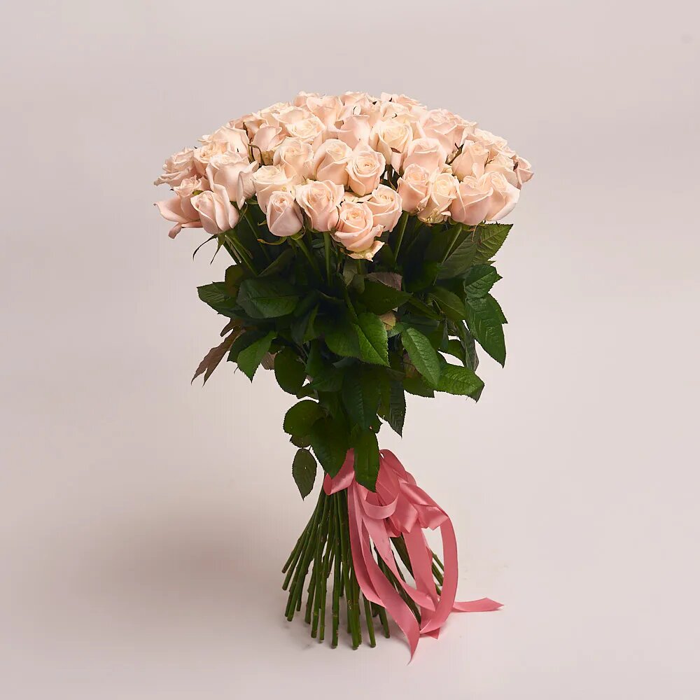    Букет кремовых роз с розовым подтоном от AzaliaNow Кристина Борунова