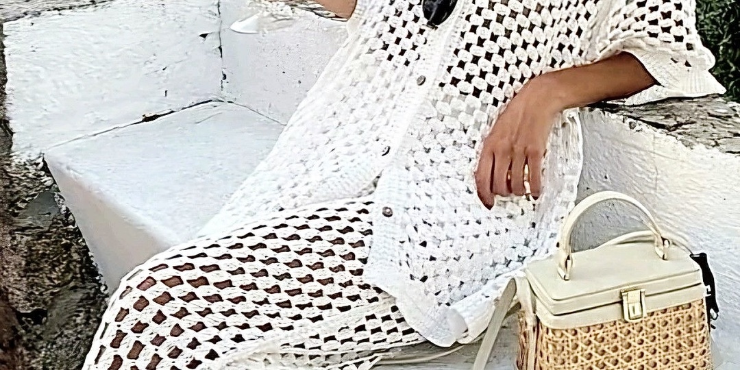 Подборка вязаных изделий на лето ( Один узор- много идей)