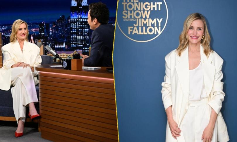    Источник: Getty Images | Кэмерон Диаз на шоу Джимми Фэллона