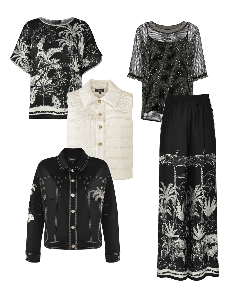 Добавляем слои: пуховый жилет или легкая кртка позволит носить образ с прохладной весны по жаркое лето, а топ из сетки с любимыми брюками может стать идеей вечернего выхода