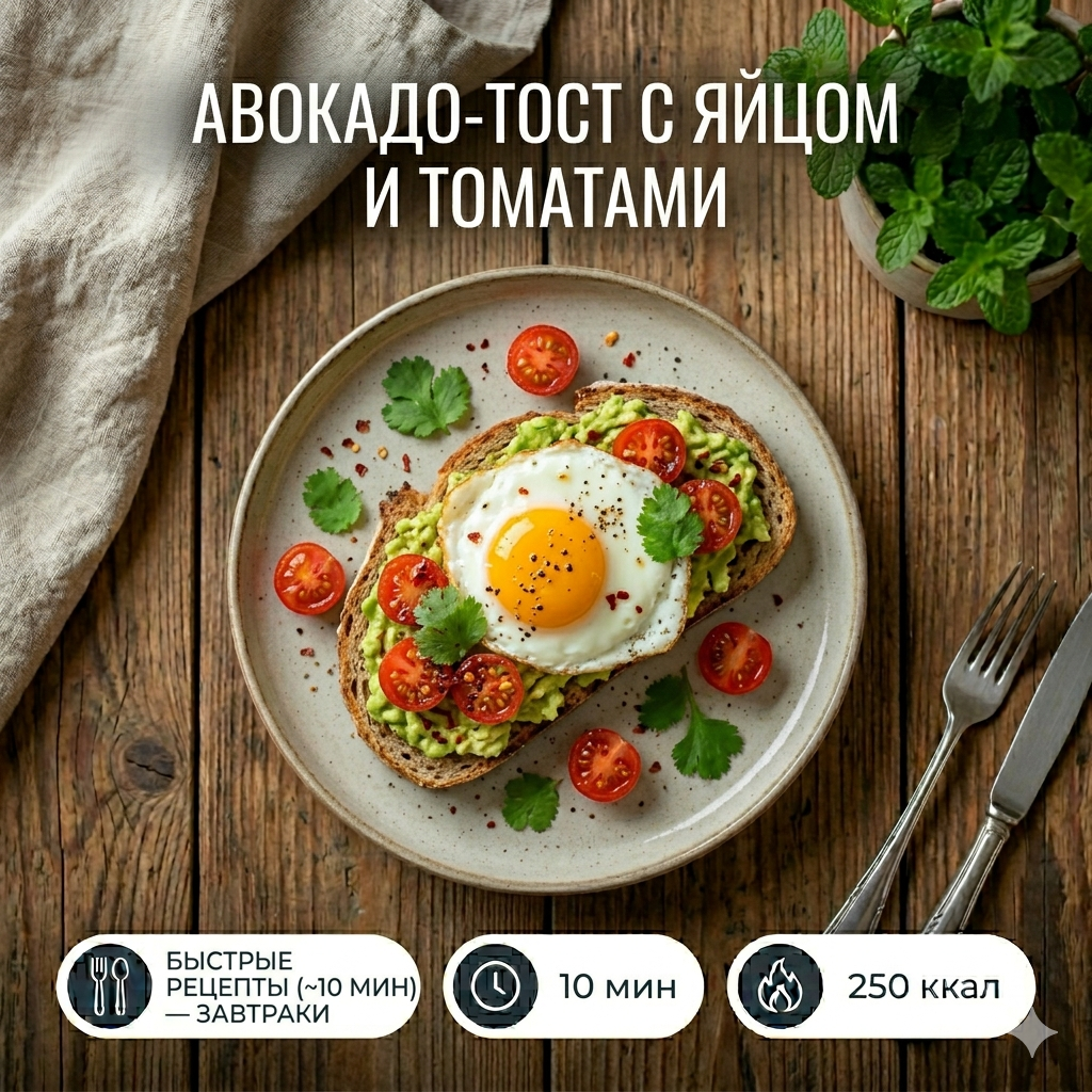 Тосты с авокадо