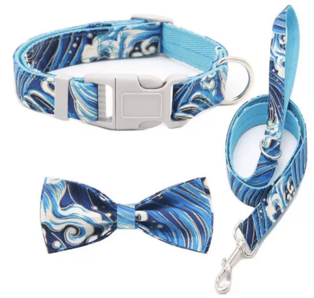 Посмотрите, какой красивый набор! И поводок, и ошейник, и даже бабочка! Ну! Красота же! Мне нравится! А значит... А маме понравится 😃! Это просто скрин, если что 😅!