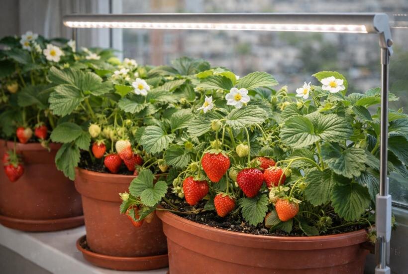 Клубника на подоконнике круглый год? – Легко! Учимся выращивать клубнику в доме и квартире