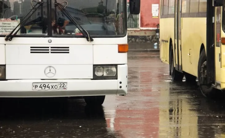 Автобусы в Барнауле. Фото: Екатерина Смолихина / amic.ru