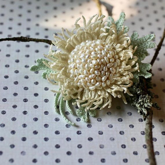 цветок крючком