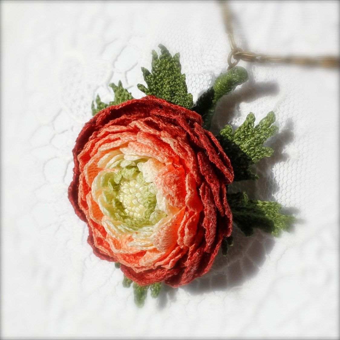 вязаные цветы крючком