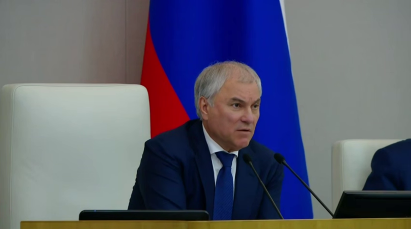    Скриншот:Telegram/Вячеслав Володин