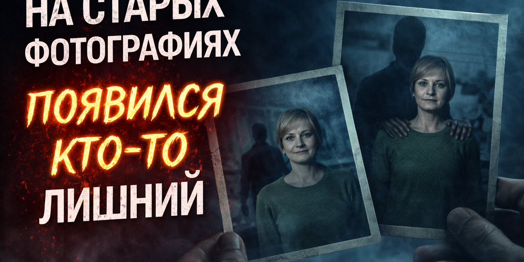 Она заметила это случайно. На старой фотографии… появился кто-то лишний.