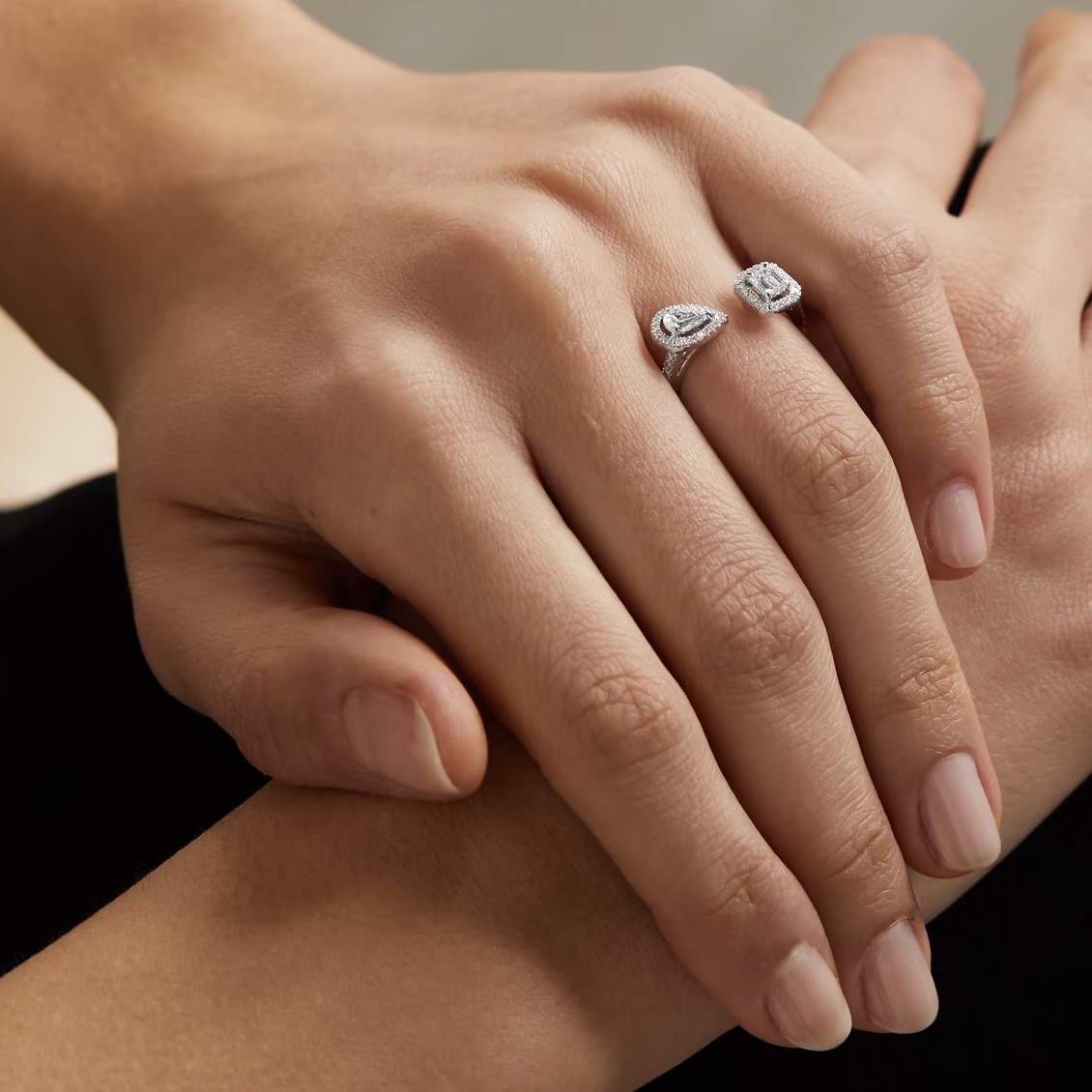 Кольцо Messika My Twin из белого золота с бриллиантами