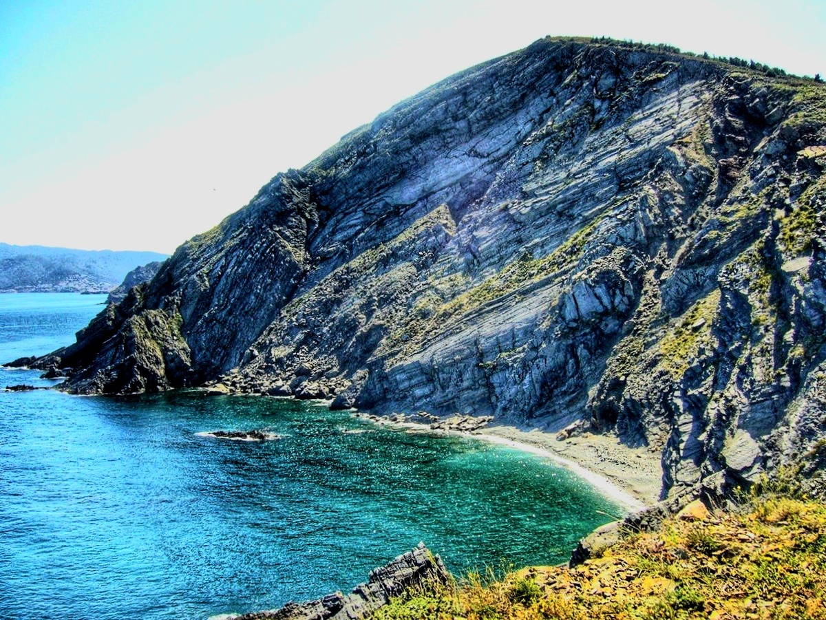 Вид с дороги. Бухта