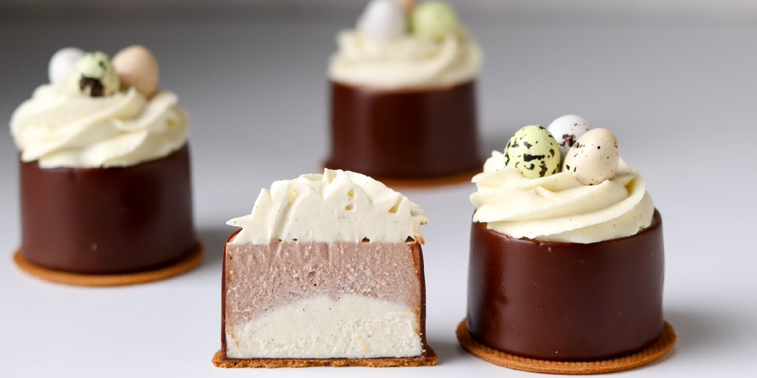 Пасха 2026: порционные творожные пасхи - современный десерт в многотекстурной подаче