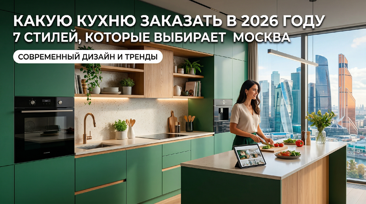 Какую кухню заказать в 2026 году: 7 стилей, которые выбирает Москва