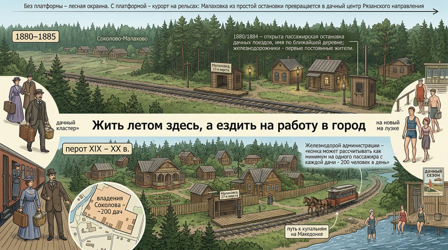 Рождение дачной платформы «Малаховка».