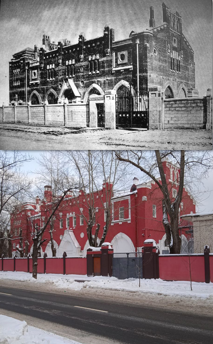 Обе фотографии сделаны с одной точки с разницей около 110 лет