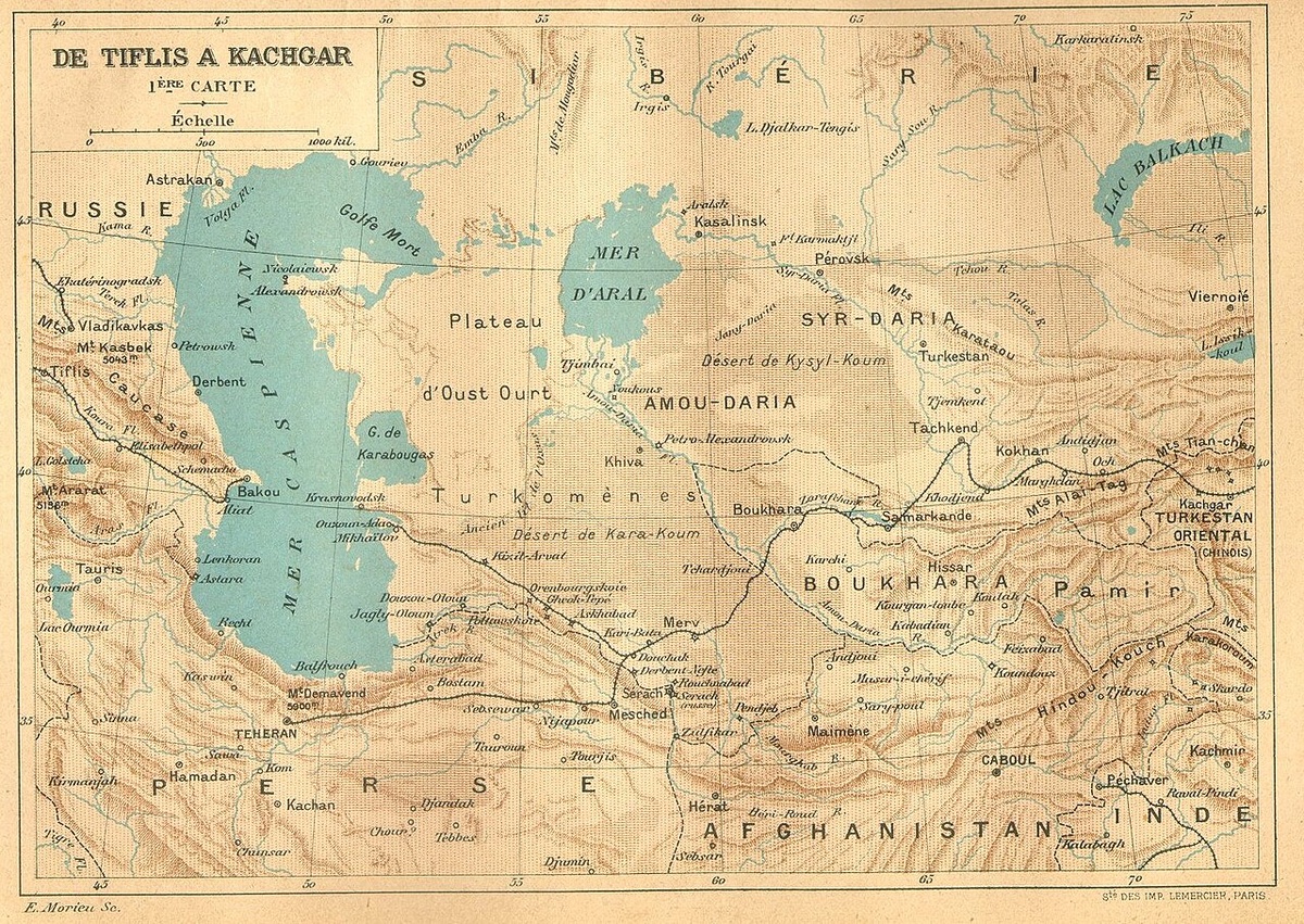 Карта к первому изданию книги