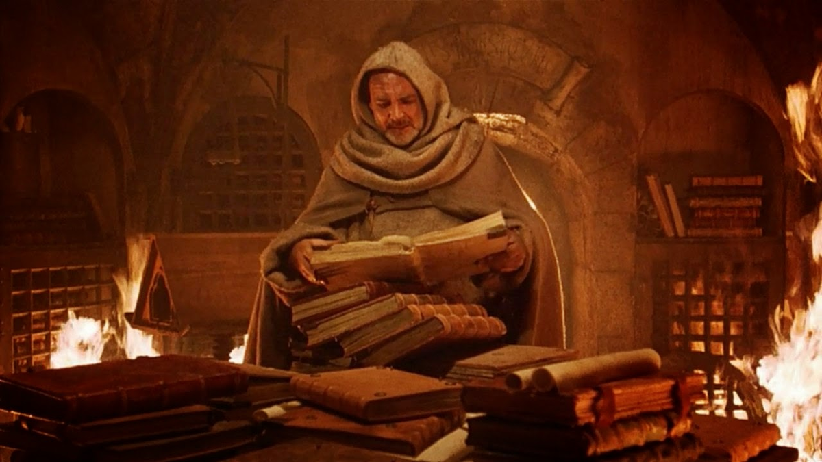 Кадр из франко-итало-германского кино Жана-Жака Анно «Имя розы»