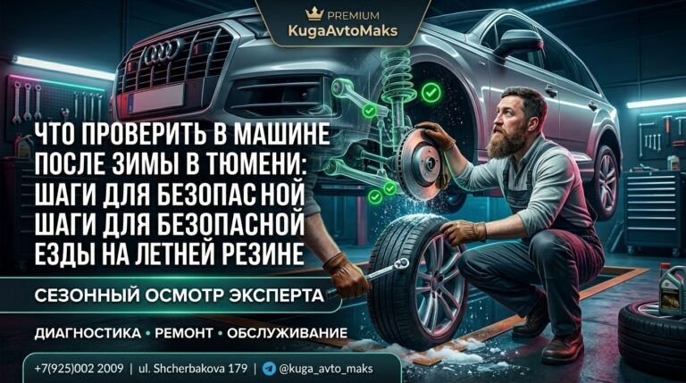 Что проверить в машине после зимы в Тюмени: шаги для безопасной поездки на летней резине