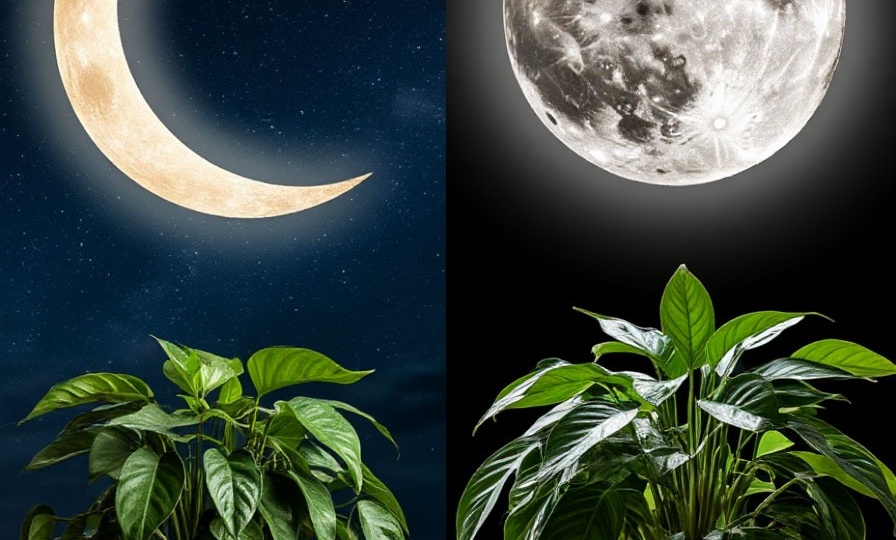 🌙 Новолуние и полнолуние уход за растениями
