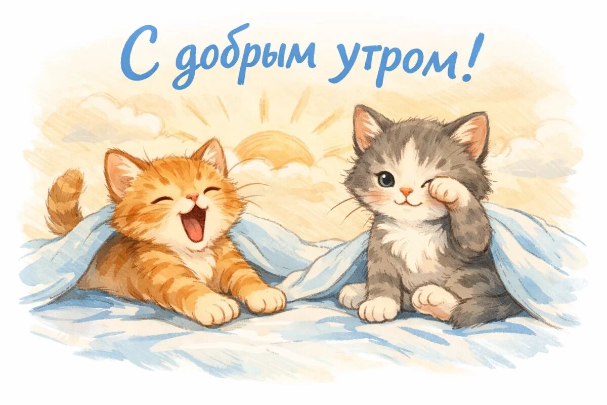    Открытки с добрым весенним утром.