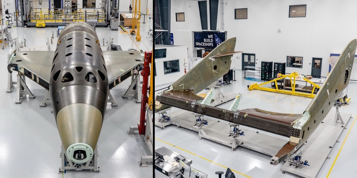 Основные секции первого суборбитального космического самолёта нового поколения компании Virgin Galactic. Источник: Virgin Galactic  📷
