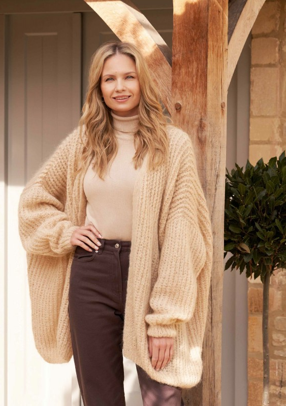 кардиган спицами