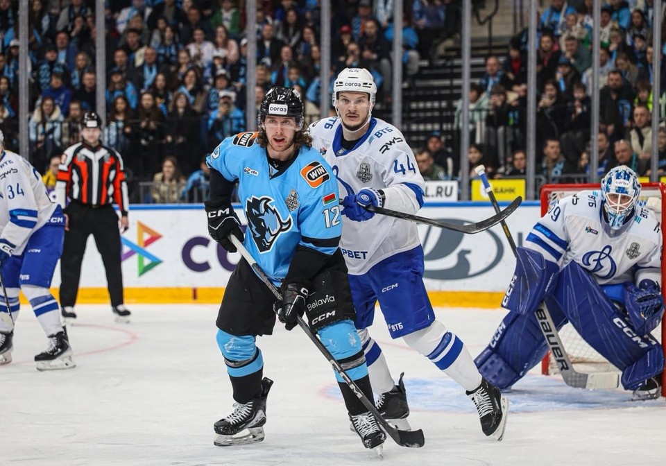    Минские динамовцы сыграют во втором раунде плей-офф КХЛ. Фото: социальные сети ХК «Динамо-Минск».