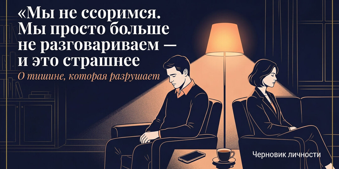 Мы не ссоримся. Мы просто больше не разговариваем