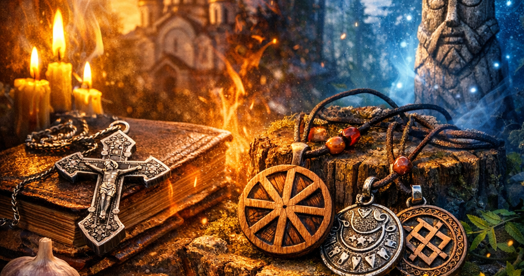 Почему славянские обереги сильнее церковных крестов