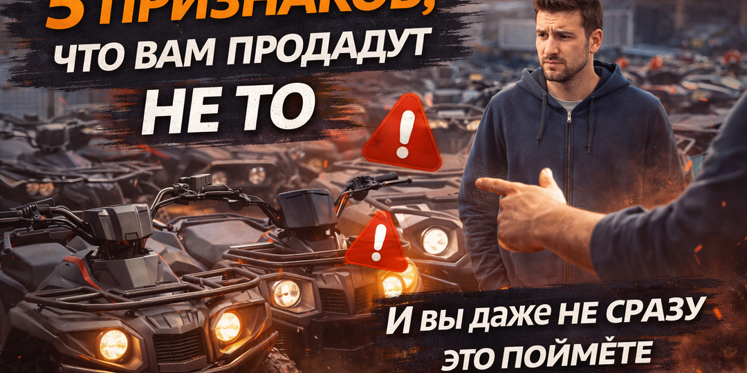 5 признаков, что вам сейчас продадут не тот квадроцикл, который вы хотели