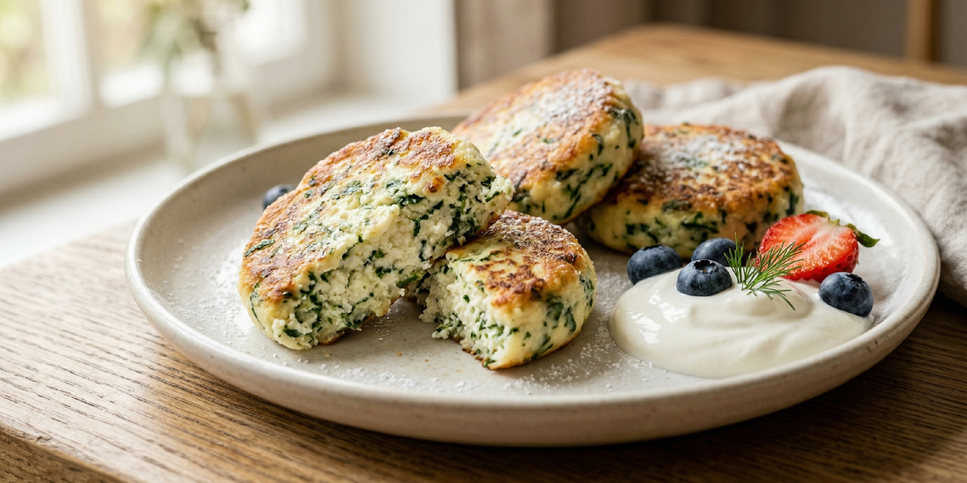 Дочь не ела шпинат, пока я не стала добавлять его в сырники с рикоттой — теперь просит каждое утро