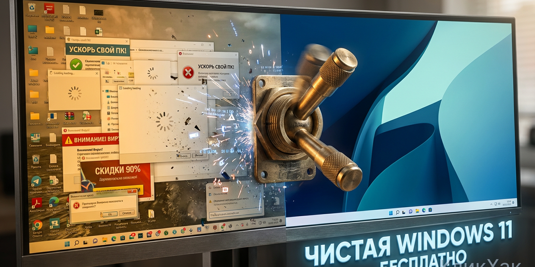 Один файл вырезает из Windows 11 всю рекламу и слежку