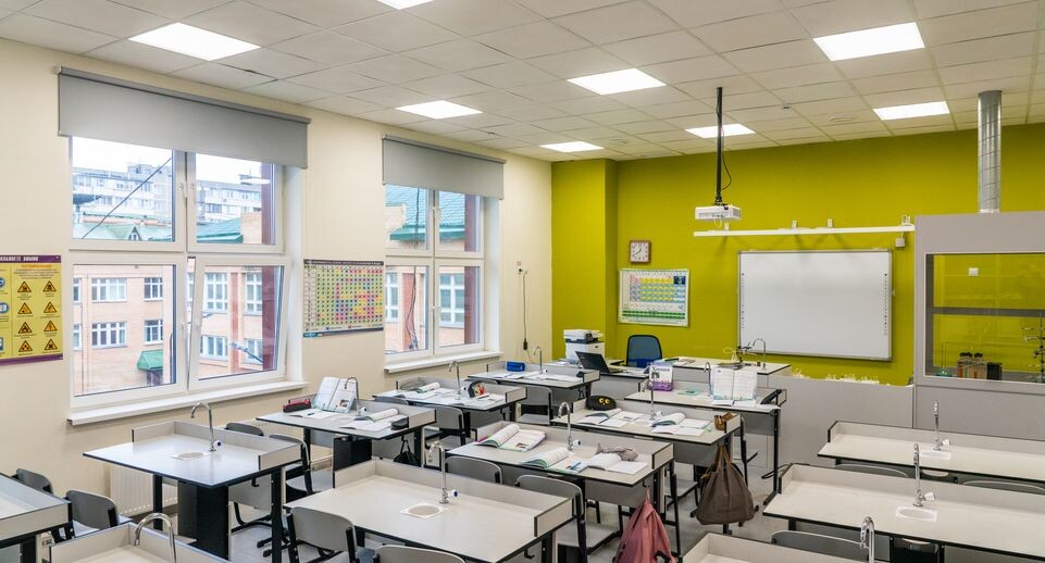    Учебный класс в новой пристройке к школе №29 им. П.И. Забродина в Подольске / Медиасток.рф