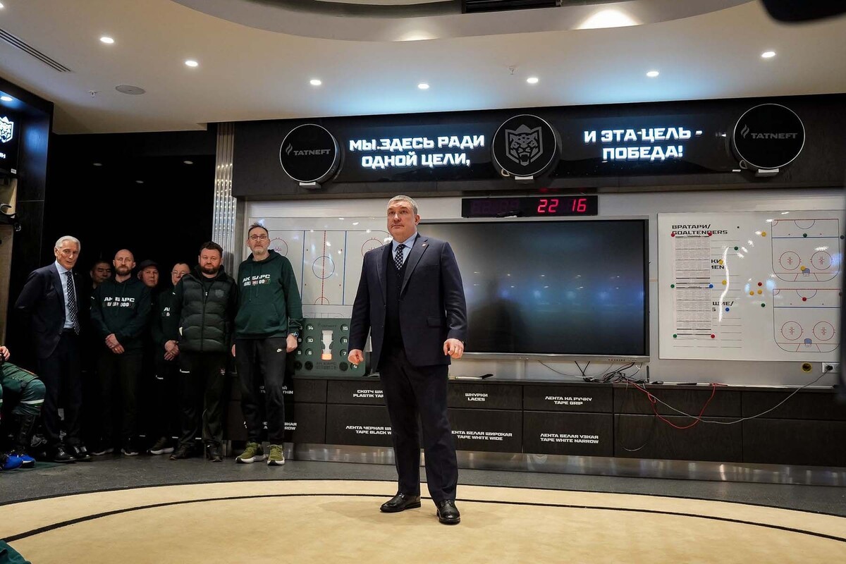  Главный тренер казанского «Ак Барса» Анвар Гатиятулин. © ХК «Ак Барс», ВКонтакте