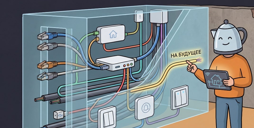 Что закладывать в стену сейчас, чтобы через 5 лет не долбить перфоратором? (Технология «умный дом» для чайников)