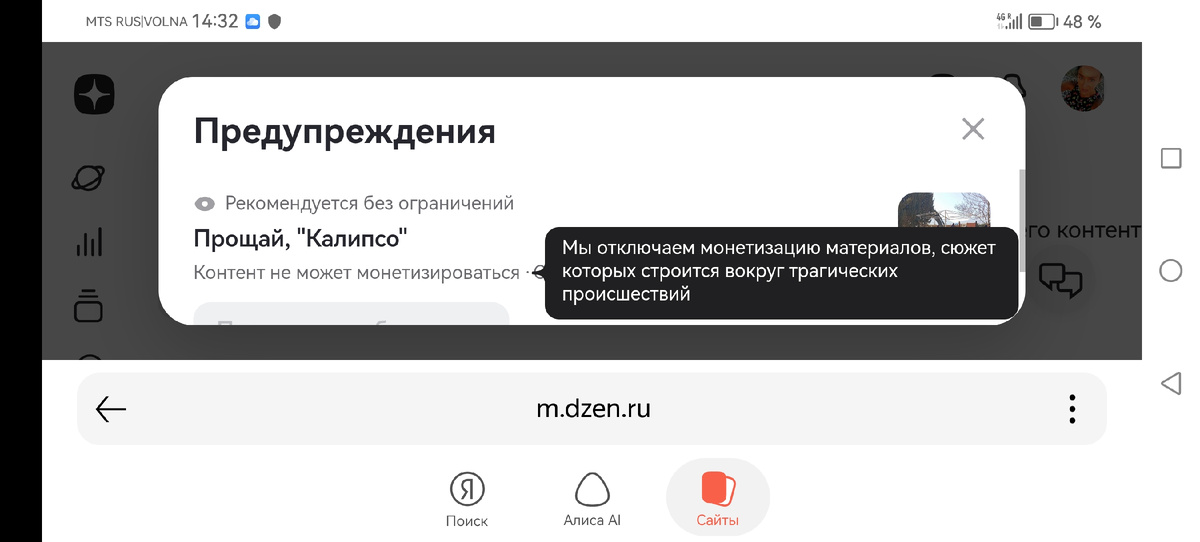 скрин автора канала