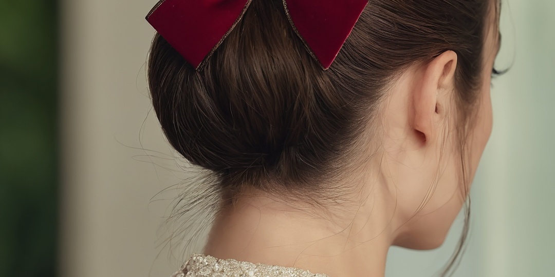 Тренды в прическах использование бархатных лент