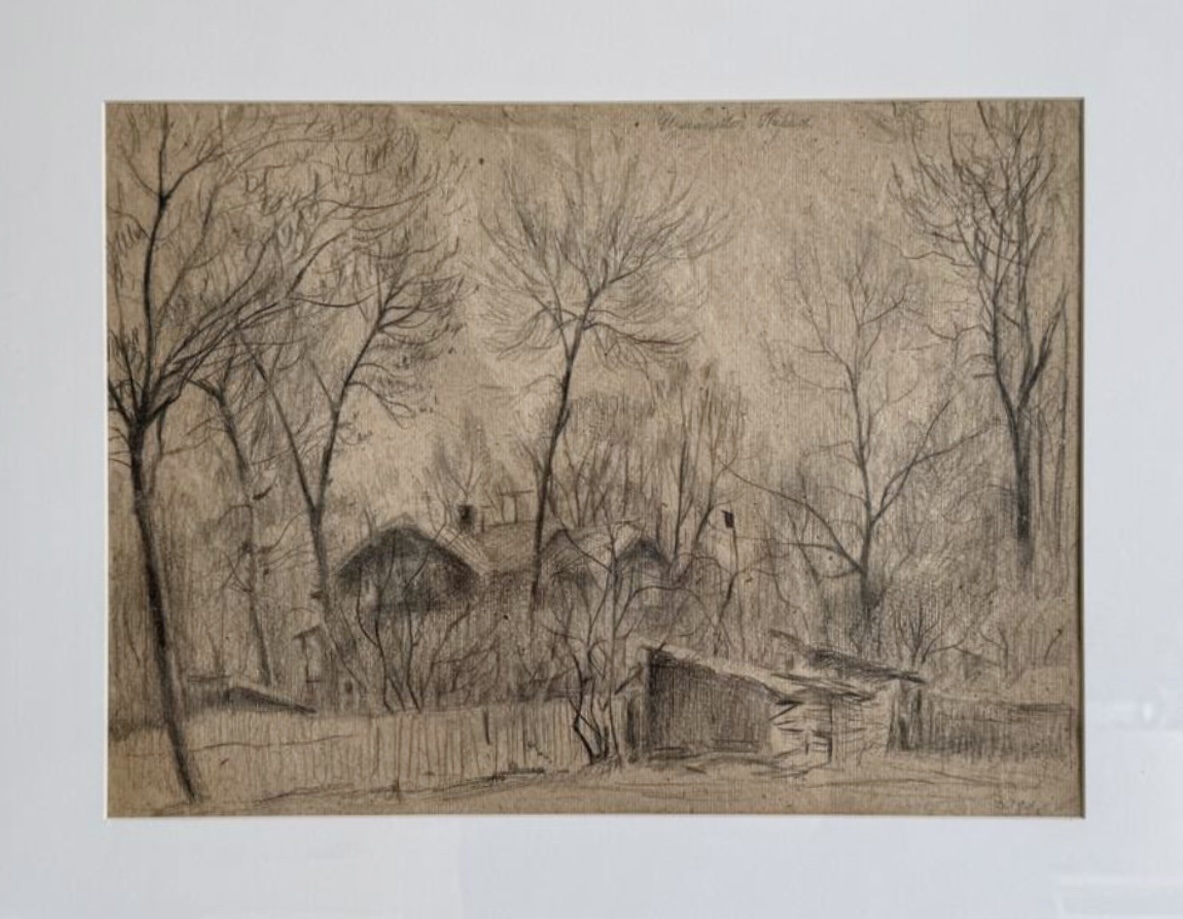 Измайлово. Апрель. Художник — Сергей Колчеев. Бумага, карандаш, 1981. Из собрания Музея районов Измайлово, Соколиная гора и Гольяново. 